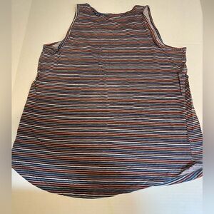 Women’s Small Sonoma Multi Color Striped Tank Top Soft Cotton